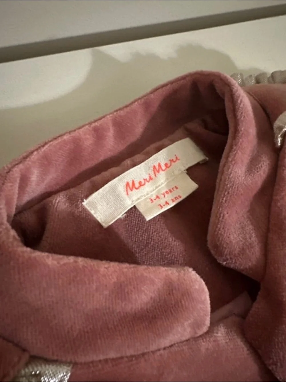 Meri Meri dusty pink tot soldier Christmas outfit